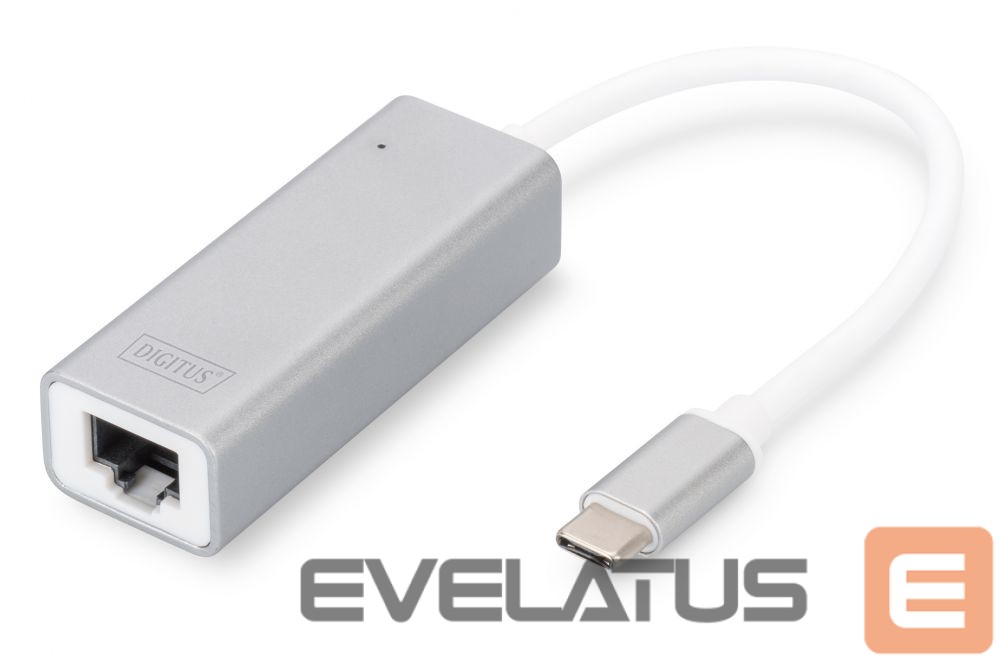 Kaabel Digitus USB Type C 3.0 Gigabit Ethernet Adapter 10/100/1000 Mbps DN-3024