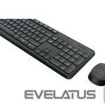 Arvuti klaviatuur Logitech  MK235 Keyboard and Mouse Set, Wireless, Mouse included, Batteries included, US, Black, 475 g 