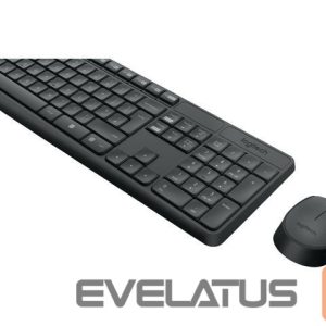 Arvuti klaviatuur Logitech  MK235 Keyboard and Mouse Set, Wireless, Mouse included, Batteries included, US, Black, 475 g 