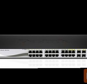 Server – muud tarvikud D-link  DGS-1210-20, Gigabit Smart Switch with 16 10/100/1000Base-T ports and 4 Gigabit MiniGBIC (SFP) ports, 802.3x Flow Control, 802.3ad Link Aggregation, 802.1Q VLAN, 802.1p Priority Queues, Port mirroring,, Jumbo Frame support, 802.1D STP, ACL, LLDP, Cable Diagnostics, Auto Surveillance VLAN, Auto Voice VLAN, 