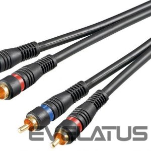 Kaabel Goobay  50032 Stereo RCA cable 2x RCA, double shielded, 1.5 m 