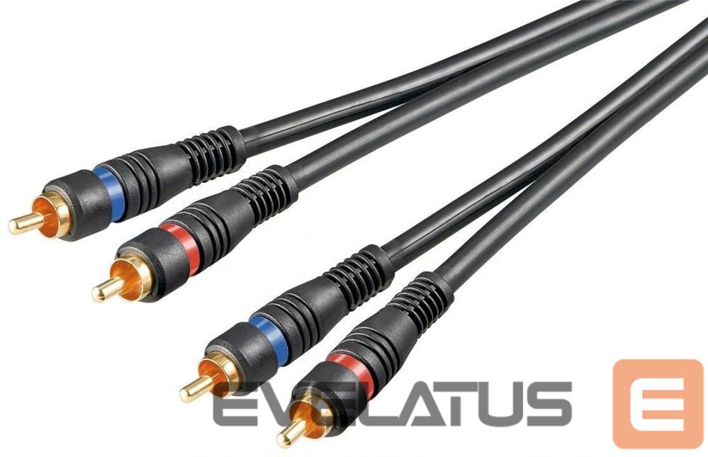 Kaabel Goobay 50032 Stereo RCA cable 2x RCA, double shielded, 1.5 m