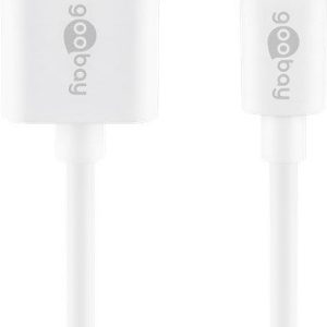 Kaabel Goobay  Lightning USB charging and sync cable 54600  White,  USB 2.0 male (type A), Apple Lightnin male (8-pin) 