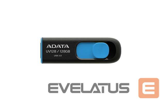 Mälupulk ADATA UV128 128 GB, USB 3.0, Black/Blue