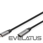Kaabel Digitus  USB-C/M to USB-C/F Extension Cable 	DB-300230-010-S USB-C jack, USB C, plug, Black, 1 m 