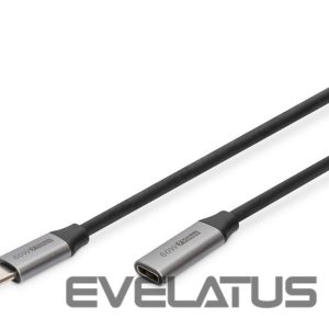 Kaabel Digitus  USB-C/M to USB-C/F Extension Cable 	DB-300230-010-S USB-C jack, USB C, plug, Black, 1 m 