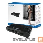 Ruuterid Logilink  USB 2.0 Hub-4 port whit power adapter 