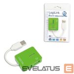 Ruuterid Logilink  USB 2.0 Hub 4-Port, Smile, Green 
