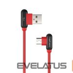 Kaabel Natec  Prati, Angled USB Type C to Type A Cable 1m, Red 