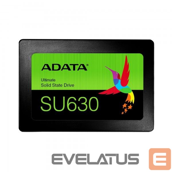 Kõvaketas SSD ADATA Ultimate SU630 3D NAND SSD 960 GB, SSD form factor 2.5”, SSD interface SATA, Write speed 450 MB/s, Read speed 520 MB/s