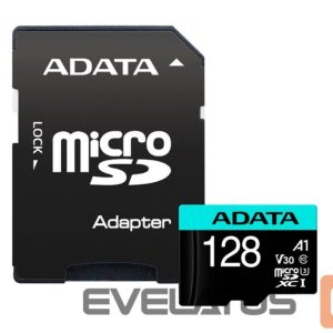 Mälukaardid ADATA  Premier Pro UHS-I U3 128 GB, micro SDXC, Flash memory class 10, with Adapter 