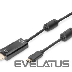 Kaabel Digitus  USB Type-C adapter cable, Type-C to HDMI A M/M, 2.0m, 4K/60Hz, 18GB, bl, gold 