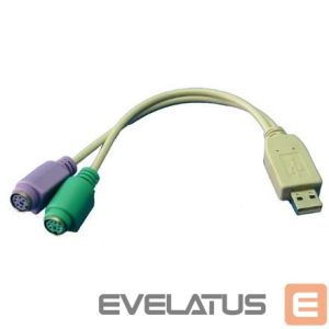 Kaabel Logilink  Adapter USB to PS/2 x2 : 2x Mini DIN 6-pin FM, USB M 