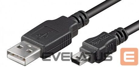 Kaabel Logilink USB MINI-B 5-pin 180 Cert 1.8m Mini-USB B, USB A, 1.8 m, Black