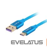 Kaabel Lanberg  Cable CA-USBO-21CU-0010-BL USB-A to USB-C, 1 m 