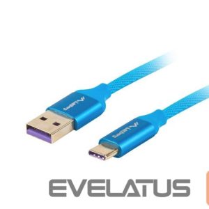 Kaabel Lanberg  Cable CA-USBO-21CU-0010-BL USB-A to USB-C, 1 m 
