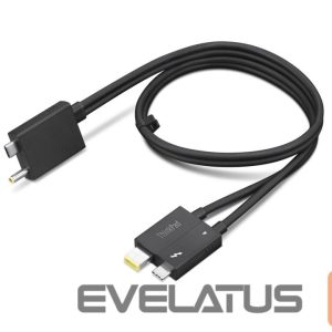 Kaabel Lenovo  ThinkPad Thunderbolt 4 WorkStation Dock Split Cable 4X91K16970 Black, 0.7 m