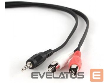 Kaabel Cablexpert 1.5m, 3.5mm/2xRCA, M/M 1.5 m, Black, Red, White