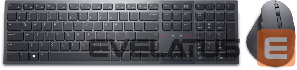 Arvuti klaviatuur Dell Premier Collaboration Keyboard and Mouse KM900 Wireless, US, USB-A, Graphite