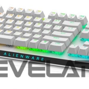 Arvuti klaviatuur Dell  Alienware Tri-Mode AW920K Wireless Gaming Keyboard, RGB LED light, US, Wireless, Lunar Light, Bluetooth, Numeric keypad, CHERRY MX Red 