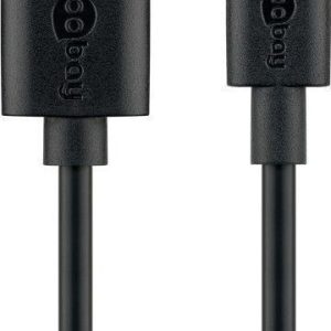 Kaabel Goobay  59122 USB 2.0 cable (USB-C  to USB A), black 