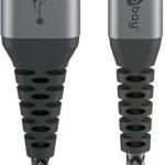 Kaabel Goobay  Lightning to USB-A Textile Cable with Metal Plugs 