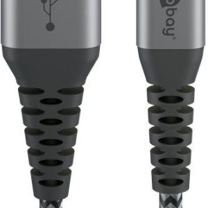 Kaabel Goobay  Lightning to USB-A Textile Cable with Metal Plugs 