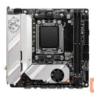 Intel protsessori emaplaat MSI  MPG B650I EDGE WIFI Processor family AMD Processor socket AM5 DDR5 DIMM Memory slots 2 Supported hard disk drive interfaces 	SATA, M.2 Number of SATA connectors 4 Chipset AMD B650 Mini-ITX 