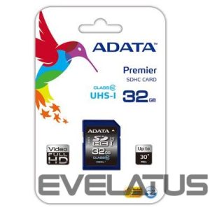 Mälukaardid ADATA  Premier 32 GB SDHC Flash memory class 10 No