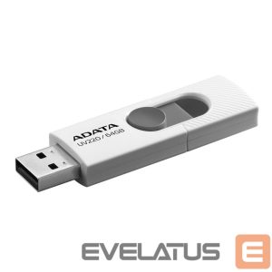 Mälupulk ADATA  UV220 64 GB USB 2.0 White/Gray 