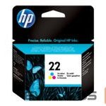 Tarvikud ja tarvikud HP  HP 22 original ink cartridge tri-colour standard capacity 5ml 165 pages 1-pack 