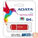 Mälupulk ADATA  MEMORY DRIVE FLASH USB3.1 64GB/RED AUV150-64G-RRD 