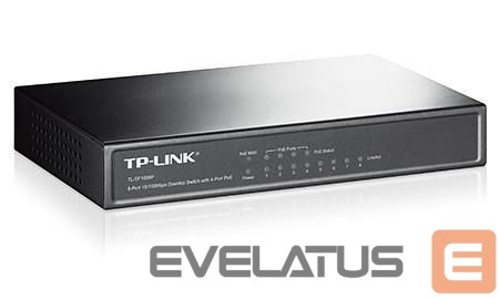 Võrgulülitid TP-Link NET SWITCH 8PORT 10/100M POE/TL-SF1008P