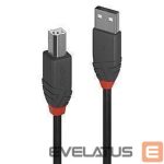 Kaabel LINDY  CABLE USB2 A-B 2M/ANTHRA 36673 