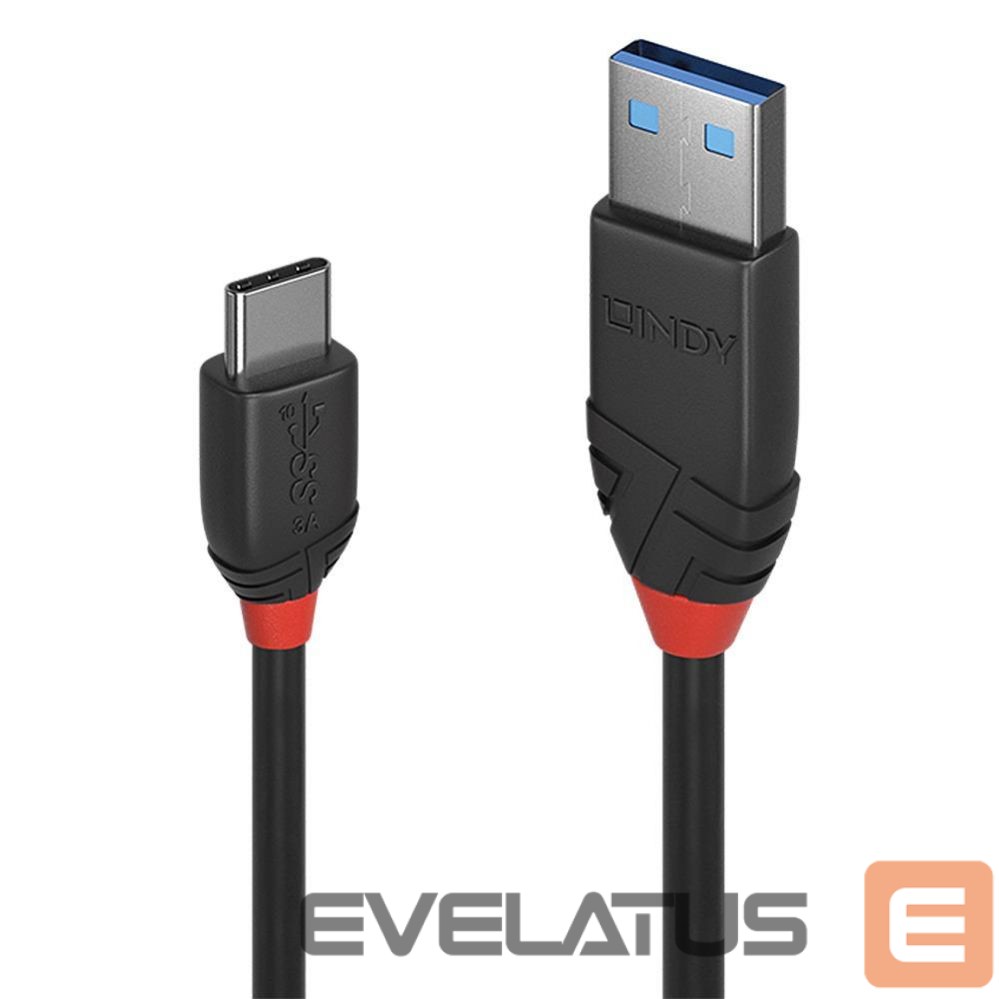 Kaabel LINDY CABLE USB3.2 A-C 1M/BLACK 36916