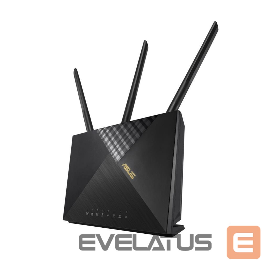 Ruuterid Asus Wireless Router||Wireless Router|1800 Mbps|Wi-Fi 5|Wi-Fi 6|1 WAN|4x10/100/1000M|Number of antennas 4|4G-AX56