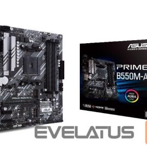 AMD protsessori emaplaat Asus  Mainboard||AMD B550|SAM4|MicroATX|Memory DDR4|Memory slots 4|2xPCI-Express 3.0 1x|1xPCI-Express 4.0 16x|2xM.2|1x15pin D-sub|1xDVI-D|1xHDMI|6xUSB 3.2|1xPS/2|1xRJ45|3xAudio port|PRIMEB550M-A 