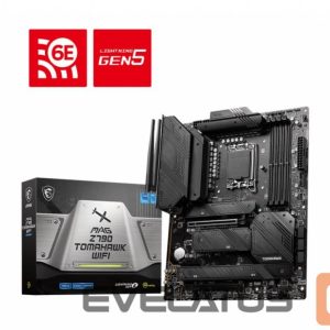 Intel protsessori emaplaat MSI  Mainboard||Intel Z790|LGA1700|ATX|Memory DDR5|Memory slots 4|1xPCI-Express 3.0 1x|2xPCI-Express 5.0 16x|4xM.2|1xHDMI|1xDisplayPort|8xUSB 3.2|2xUSB-C|1xOptical S/PDIF|1xRJ45|5xAudio port|MAGZ790TOMAHAWKWIFI 