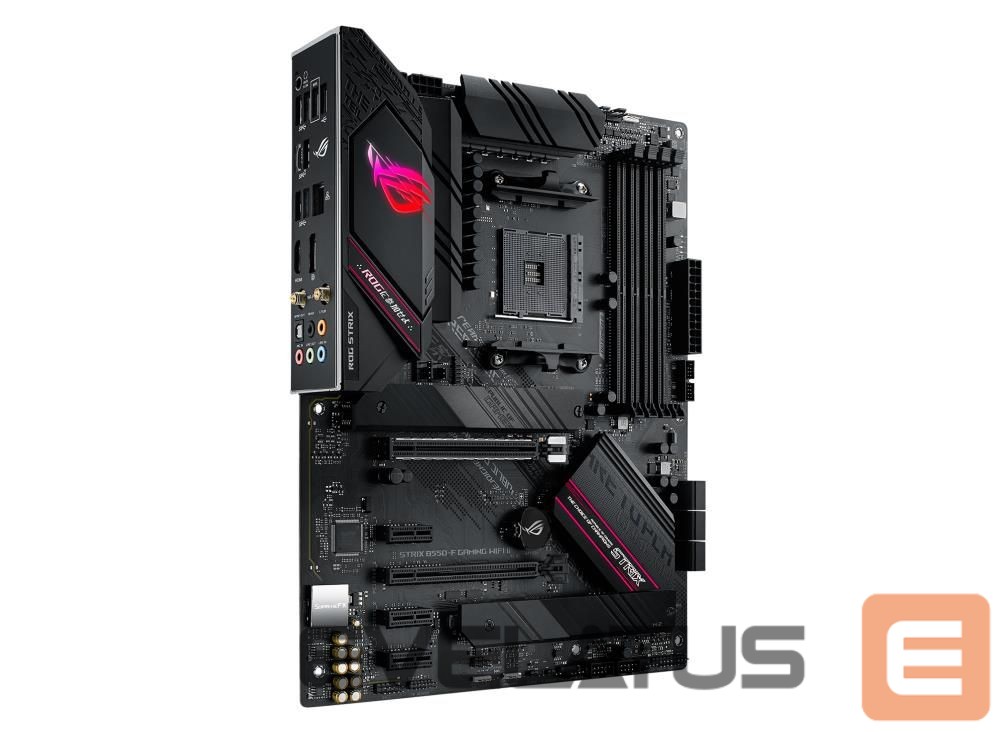 AMD protsessori emaplaat Asus Mainboard||AMD B550|SAM4|ATX|Memory DDR4|Memory slots 4|3xPCI-Express 3.0 1x|1xPCI-Express 3.0 4x|1xPCI-Express 4.0 16x|2xM.2|1xHDMI|1xDisplayPort|2xAudio-In|3xAudio-Out|2xUSB 2.0|5xUSB 3.2|1xUSB type C|1xOptical S/PDIF|1xRJ45|2xRF-Out|STRIXB550-FGAMWIFIII