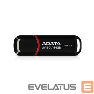 Mälupulk ADATA  MEMORY DRIVE FLASH USB3.1 64GB/BLACK AUV150-64G-RBK 