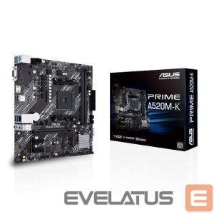 AMD protsessori emaplaat Asus  Mainboard||AMD A520|SAM4|MicroATX|2xPCI-Express 3.0 1x|1xPCI-Express 3.0 16x|1xM.2|Memory DDR4|Memory slots 2|1x15pin D-sub|1xHDMI|2xUSB 2.0|4xUSB 3.2 type B|1xPS/2|3xStereo jack 3.5mm|1xRJ45|PRIMEA520M-K 