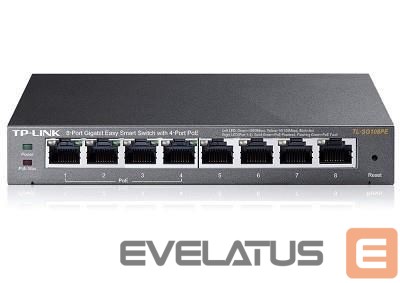 Võrgulülitid TP-Link NET SWITCH 8PORT 1000M/POE TL-SG108PE