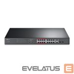 Võrgulülitid TP-Link  Switch||Desktop/pedestal|16x10Base-T / 100Base-TX|2x10/100/1000BASE-T/SFP combo|PoE+ ports 16|192 Watts|TL-SL1218MP 
