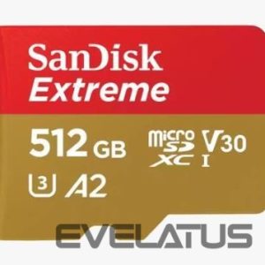 Mälukaardid SANDISK BY WESTERN DIGITAL  MEMORY MICRO SDXC 512GB UHS-I/W/A SDSQXAV-512G-GN6MA SANDISK 