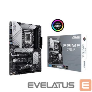 Intel protsessori emaplaat Asus  Mainboard||Intel Z790|LGA1700|ATX|Memory DDR5|Memory slots 4|1xPCI-Express 3.0 1x|3xPCI-Express 4.0 16x|1xPCI-Express 5.0 16x|3xM.2|1xHDMI|1xDisplayPort|4xUSB 2.0|3xUSB 3.2|1xUSB-C|1xPS/2|1xRJ45|3xAudio port|PRIMEZ790-P 