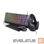 Arvuti klaviatuur Trust  KEYBOARD +MOUSE GXT792 QUADROX/4-IN-1 BUNDLE ENG 25155 