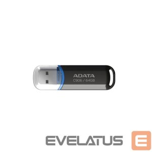Mälupulk ADATA  MEMORY DRIVE FLASH USB2 64GB/BLACK AC906-64G-RBK A-DATA 
