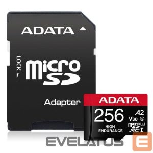 Muu arvutitarvik ADATA  MEMORY MICRO SDXC 256GB W/AD./AUSDX256GUI3V30SHA2-RA1 
