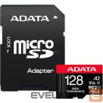 Muu arvutitarvik ADATA  MEMORY MICRO SDXC 128GB W/AD./AUSDX128GUI3V30SHA2-RA1 