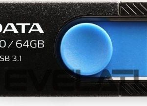 Mälupulk ADATA  MEMORY DRIVE FLASH USB3.1 64GB/BLACK AUV320-64G-RBKBL 